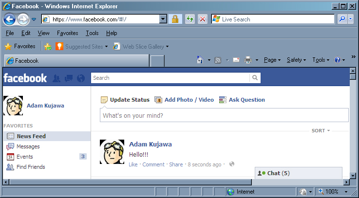 Example social post