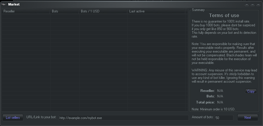 Marketplace listings
